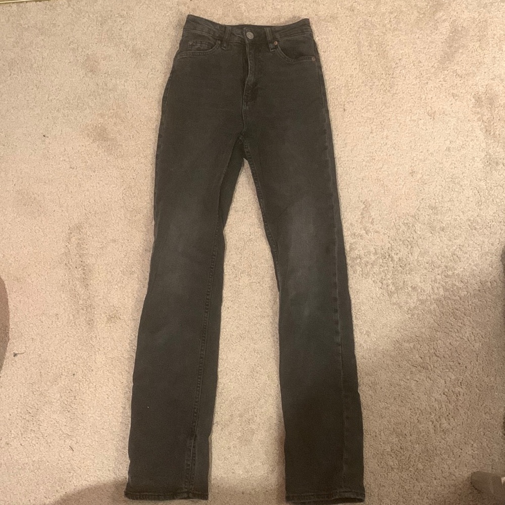 Black bootcut jeans